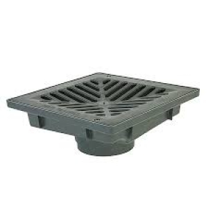 Rain Uni Pit 225x225x95mm c/w Black Grate