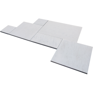 Bianco Marble Sandblasted French Pattern 20mm