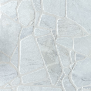 Crazypave Snowfall Marble Tumbled 30mm