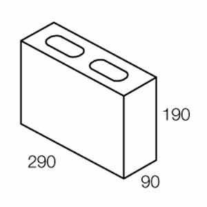 Grey Block (10.02) 100mm 3/4 Length