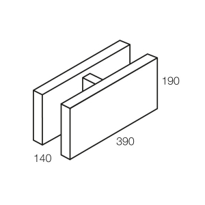 Grey Block (15.48) 150mm H Block