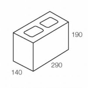 Grey Block (15.02) 150mm 3/4 Length