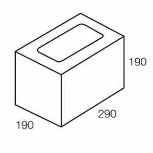 Grey Block (20.02) 200mm 3/4 Length