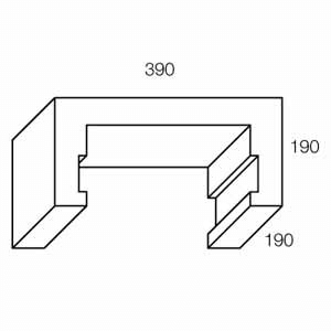Grey Block (20.45) 200mm Cleanout Block