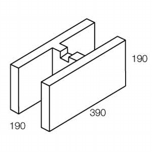 Grey Block (20.48) 200mm H Block