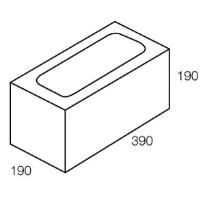 Grey Block (20.925) 200mm Single Core Full