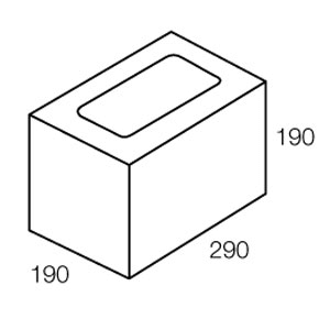 Grey Block (30.03) 300mm Half Length