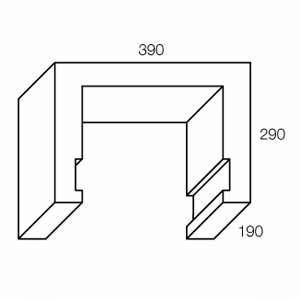 Grey Block (30.45) 300mm Clean Out Block
