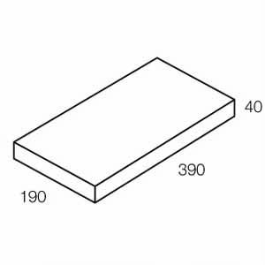 Grey Block Cap (50.31) 390x190x40mm