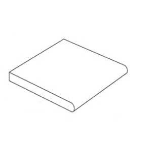 Nustone Bullnose *400 x 400 x 40mm Rivenstone Finish