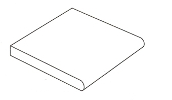 Nustone Bullnose *400 x 400 x 40mm Tuscany Finish