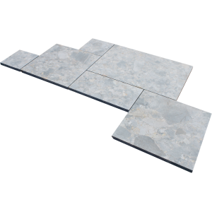 Silver Marble Paver Sandblasted and Tumble French Pattern 20mm