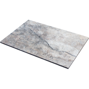 Travertine Tile Antique Silver Tumbled 610x406x12mm