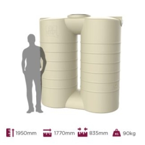 Water Tank Slimline 2000 Litre