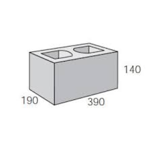 Grey Block (20.14) 200mm Standard 140mm High