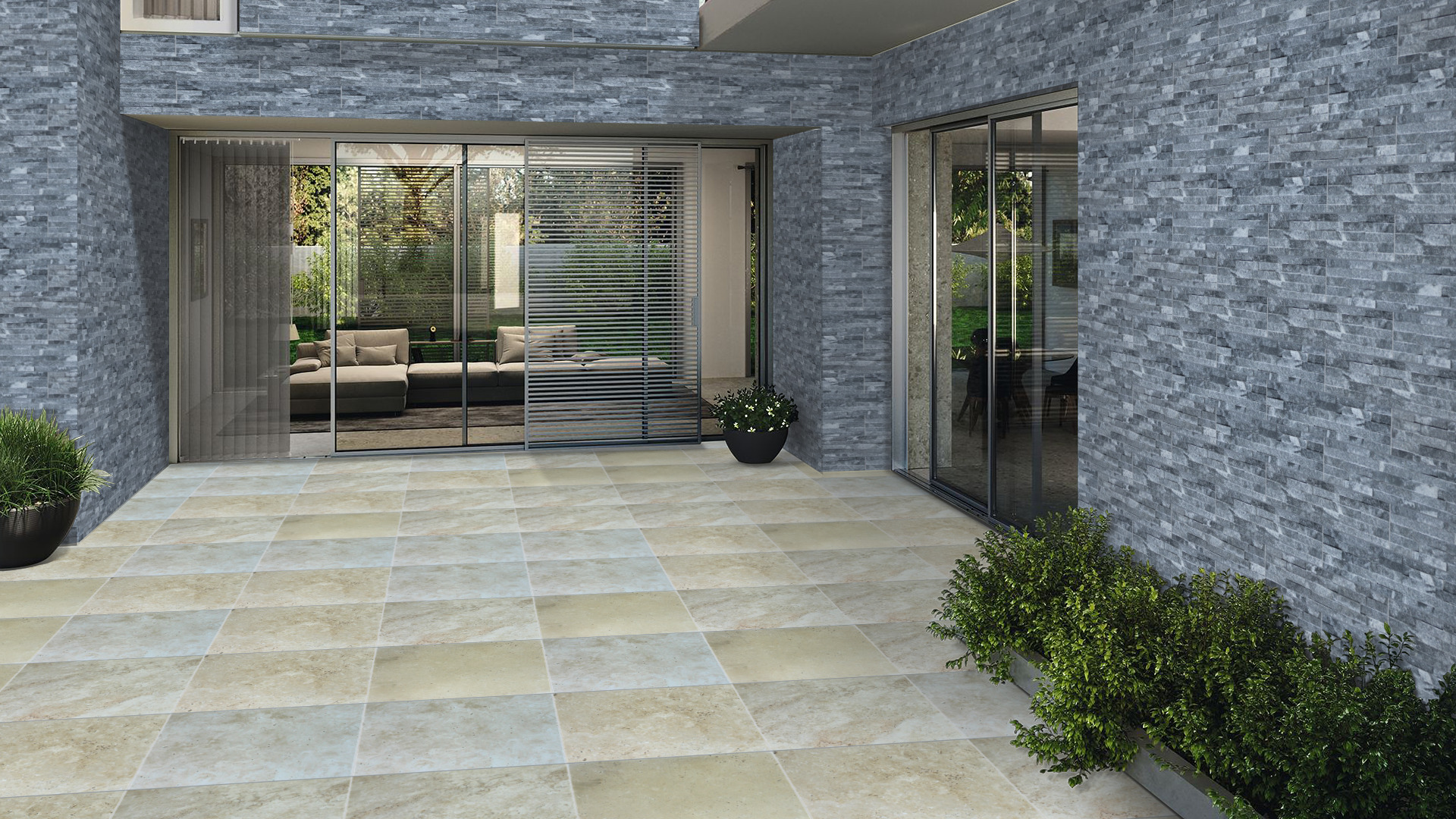 Stone Panel Cloudy Black 600mm x 150mm - Image 5