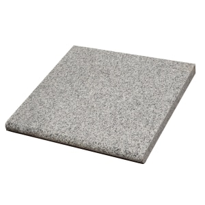 Granite Bullnose 400x400x30mm Silver