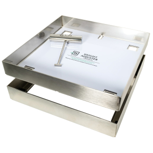 Skimmer access cover kits - stainless steel 10x156x156mm