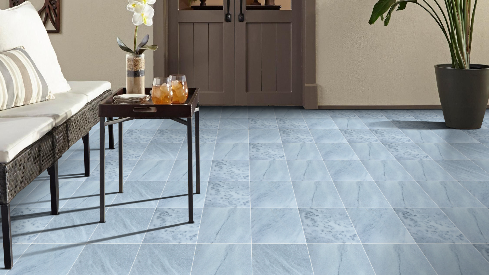 Storm Grey Marble Paver Sandblast and Tumble 400x400x20mm - Image 5