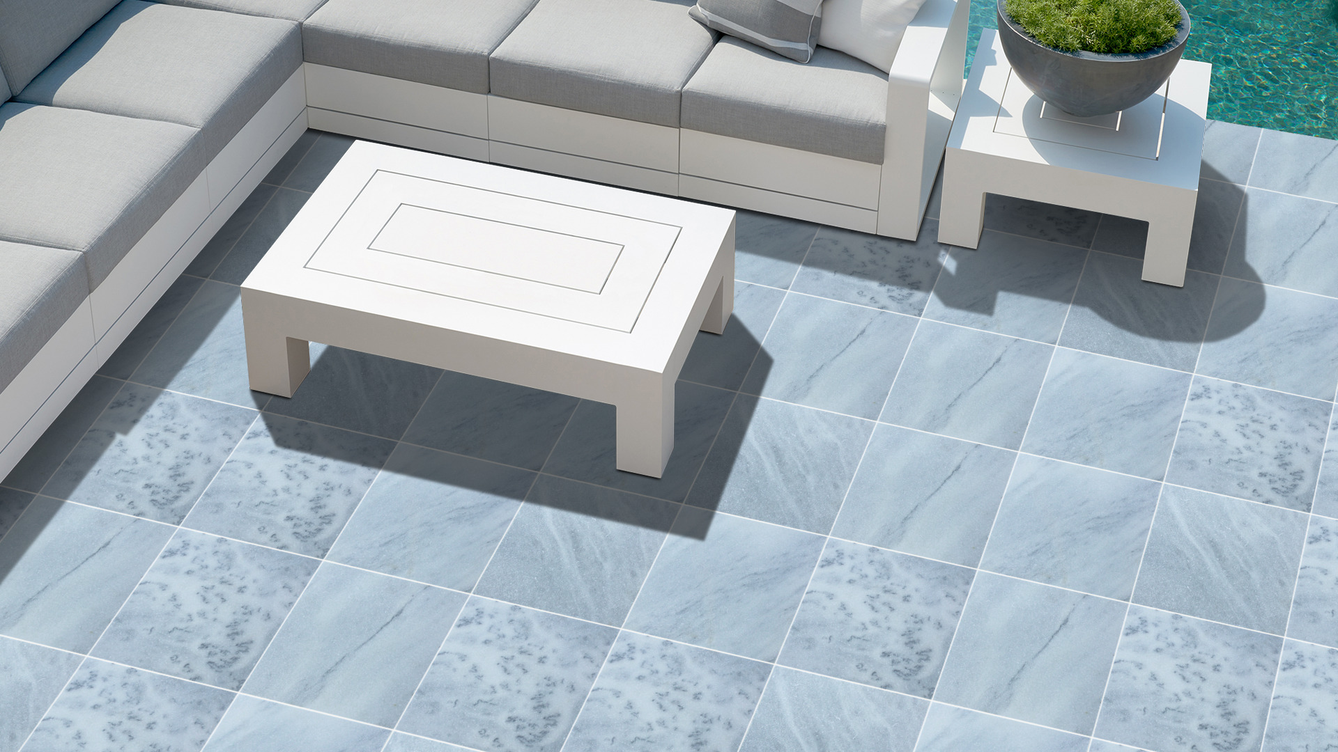 Storm Grey Marble Paver Sandblast and Tumble 400x400x20mm - Image 6