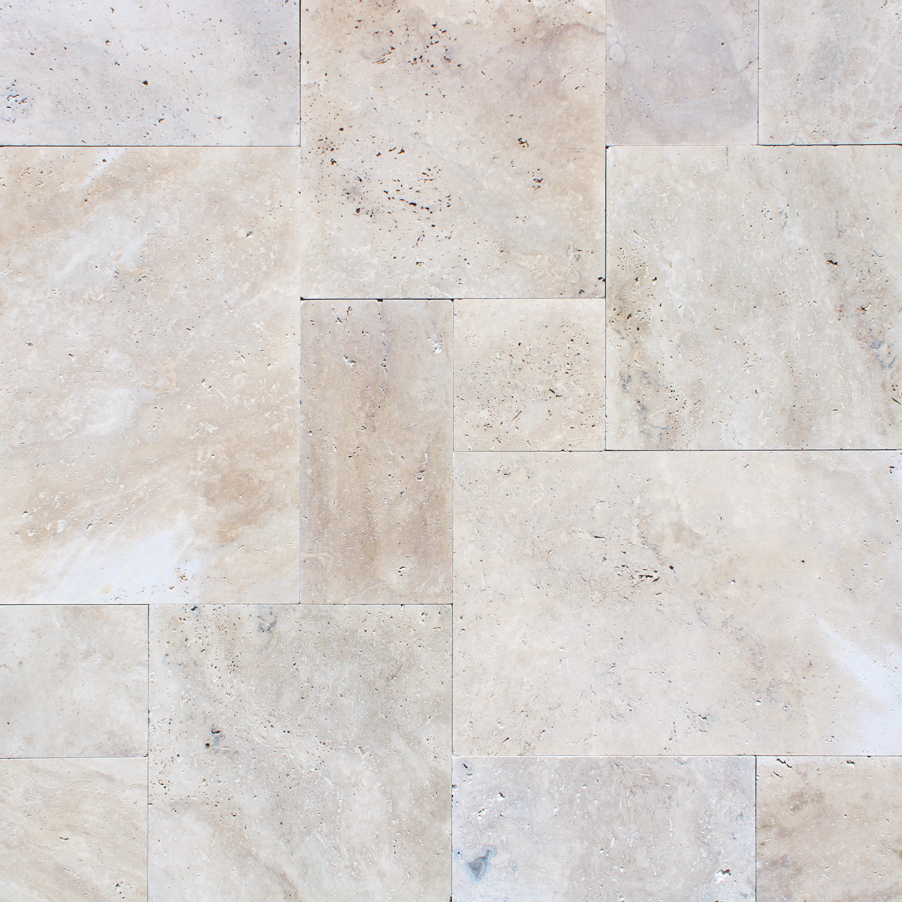 Travertine Paver Ivory Tumbled French Pattern 30mm - Image 2