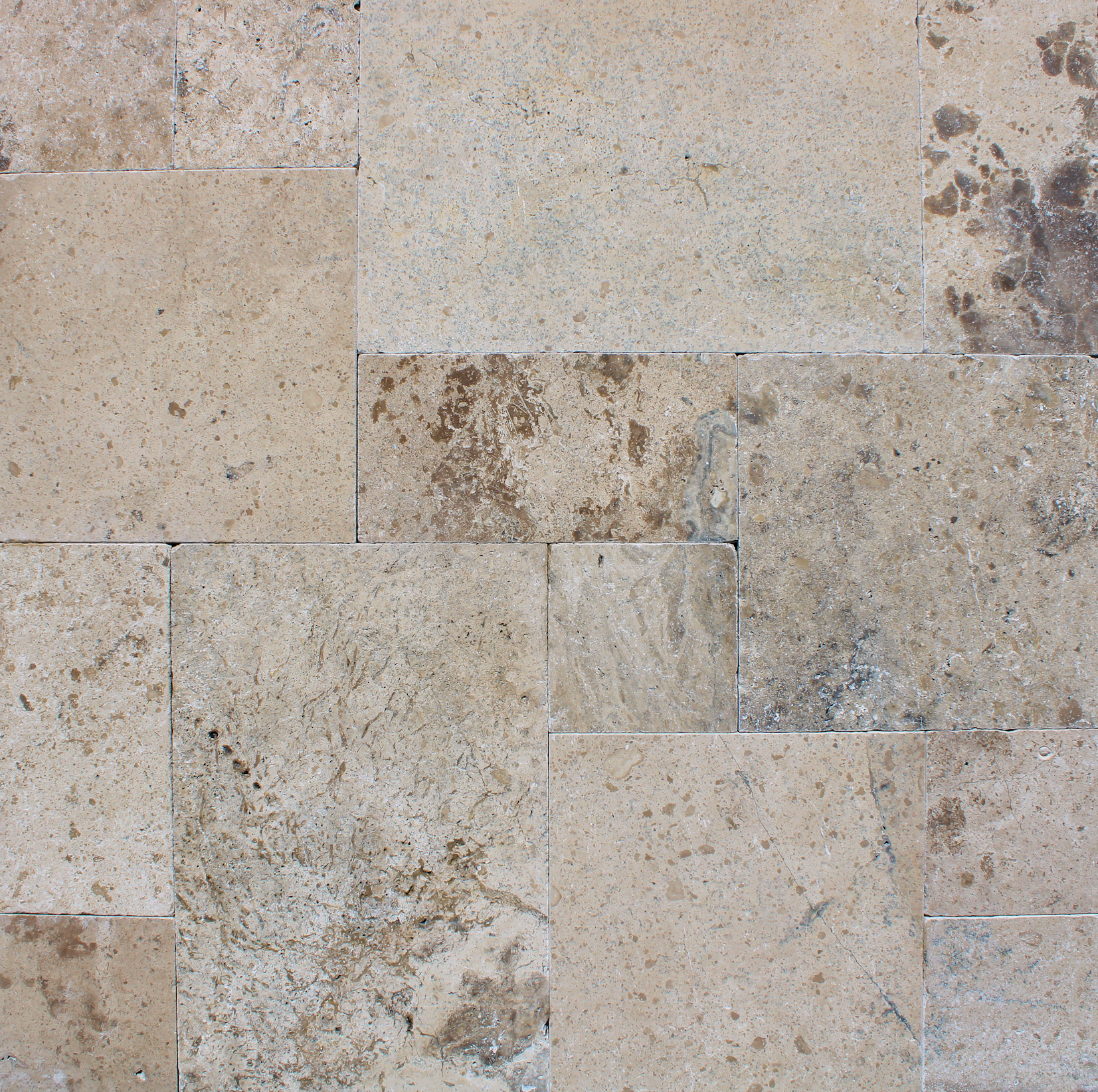 Travertine Paver Latte Tumbled French Pattern Set 30mm - Image 4