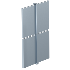 Aluminium Edging Straight Joiner 75mm Clear