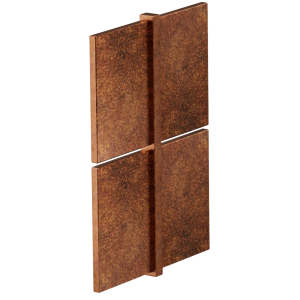 Aluminium Edging Straight Joiner 100mm Weathered Look