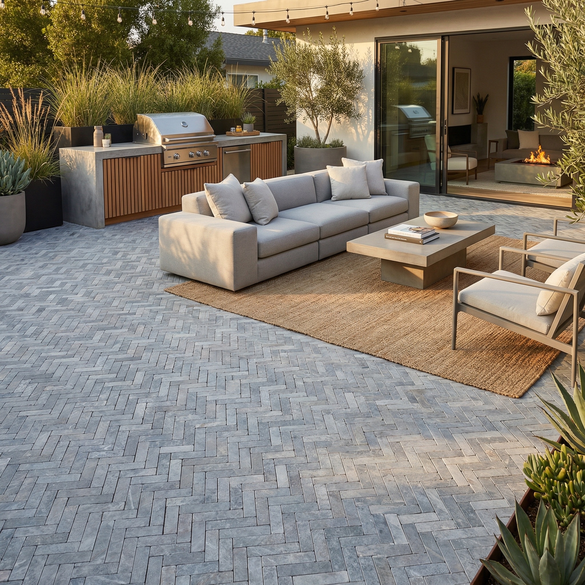 Silver Marble Batton (Sandblasted & Tumbled) 200x50x30mm - Image 6