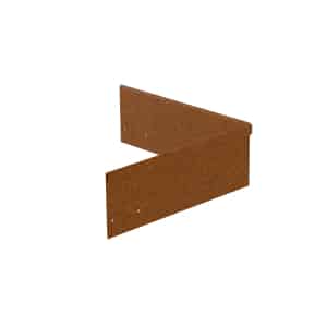 Shapescaper Garden Edge Redcor  Internal Corner 100mm x 300mm x 300mm