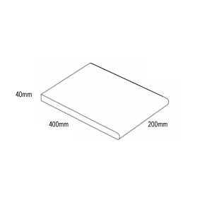 Nustone Bullnose  *200 x 400 x 40mm Limestone Finish