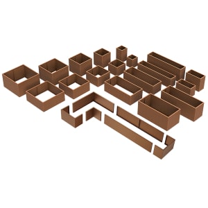 Shapescaper Rectangle Redcor 500(H)x1600x800mm
